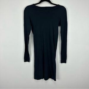Enza Costa Long Sleeve Mini Dress Navy